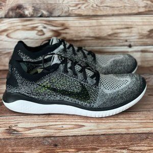 NEW Nike Free RN Flyknit Men's Running Shoes Oreo Black White 942838-101 Sneaker